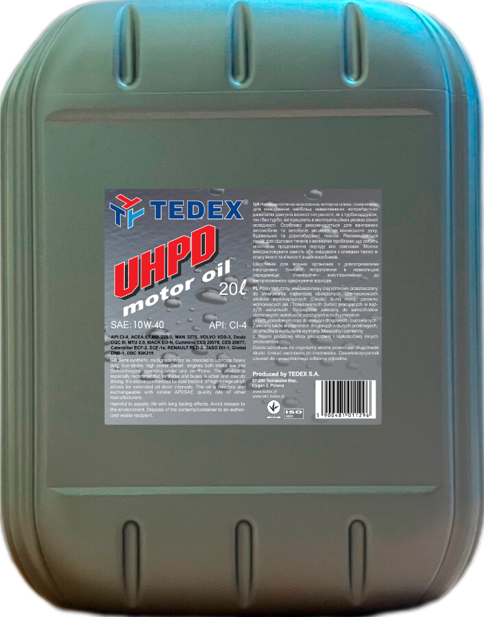 Моторна олива Tedex UHPD CI-4 SAE:10W-40